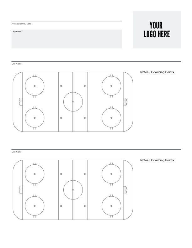 Blank Hockey Practice Plan Template (7) TEMPLATES EXAMPLE TEMPLATES