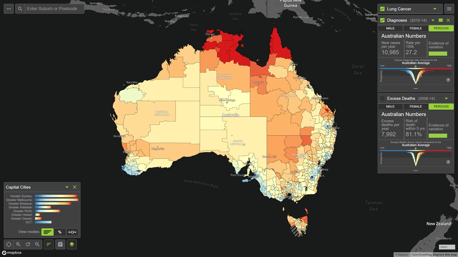 Australian Cancer Atlas unpacks cancer burden by locality - GIS user ...