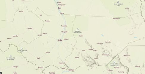 MAP: South Sudan