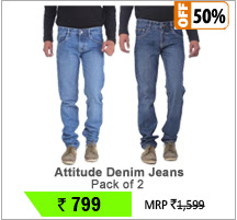 Pack Of 2 Attitude Denim Jeans