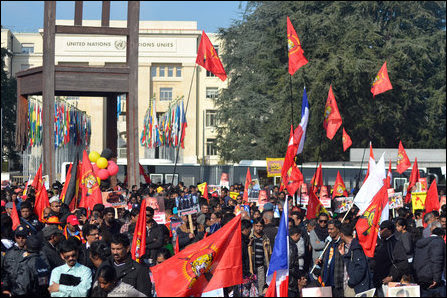 Tamil protesters in Geneva