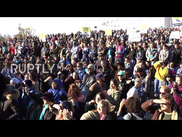USA: Thousands march against the Dakota Access Pipeline in Washington DC  Sddefault