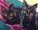 Two Shiny Black Cats - Posted on Wednesday, April 1, 2015 by Kat Corrigan