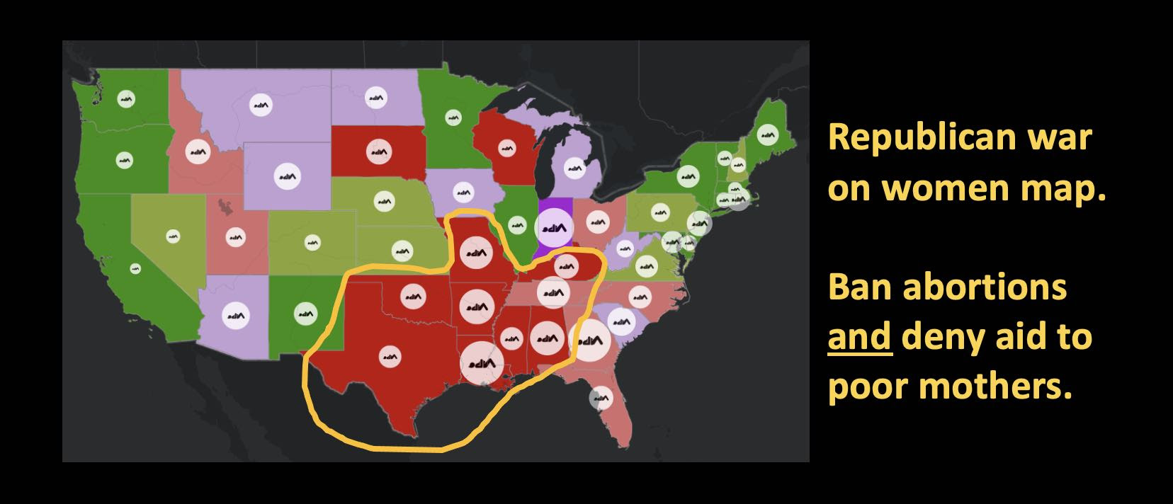Republicans wage war on women. It's worst in states with large Black populations.