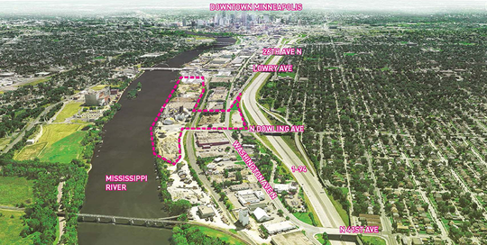 Upper Harbor Terminal site context diagram