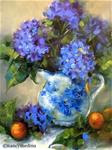 Winter Blues Hydrangeas - Flower Paintings by Nancy Medina Art - Posted on Wednesday, January 14, 2015 by Nancy Medina
