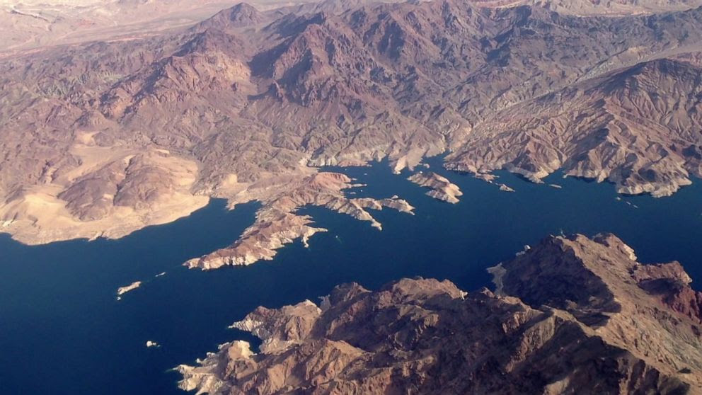 An overhead shot of a lake An overhead shot of a lake