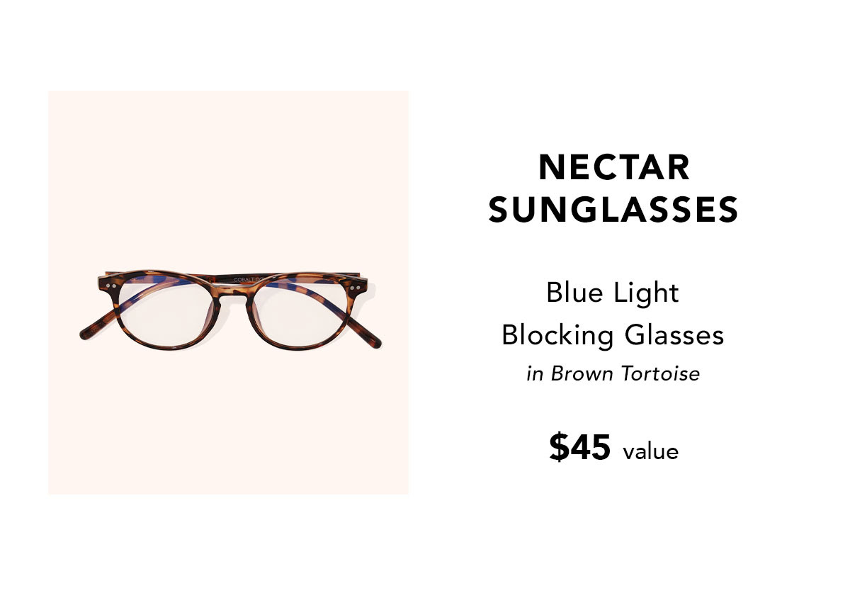 Nectar Sunglasses Blue Light Blocking Glasses in Brown Tortoise $45 value