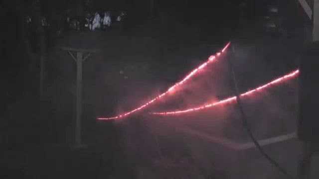 China Lake Power Lines Glowed Red During 7.1 Quake!