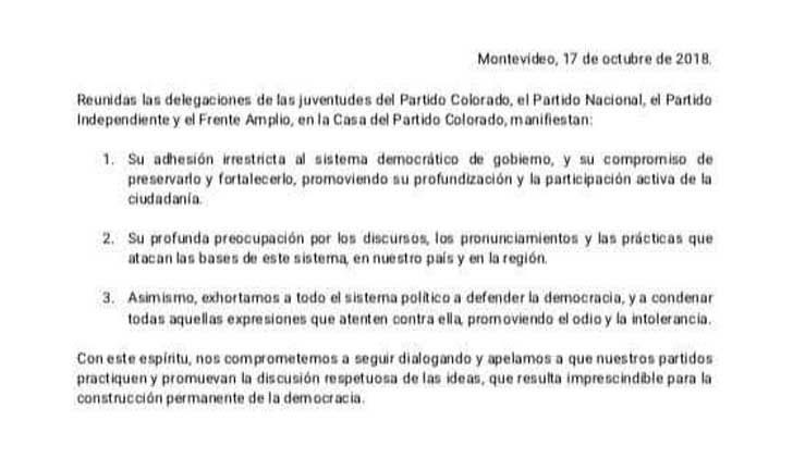 declaración