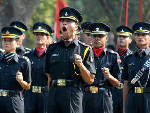 File photo: Cadets commissioned as Officers in Indian army during the passing out parade at the Officers Training Academy in on Saturday.20 march 2010.