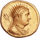 Stunning gold mnaieion of Ptolemy III
