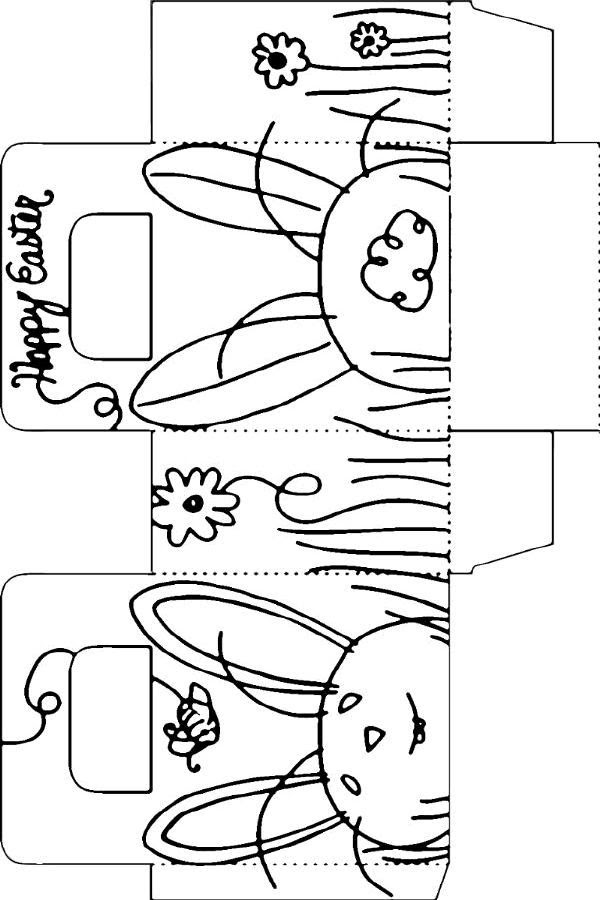 Want to make a simple easter basket? Easter basket templates Easter