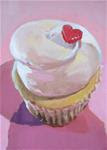 Cupcake with Heart - Posted on Monday, January 12, 2015 by Kaethe Bealer