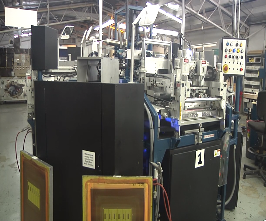 Printing equipment at Empire Screen Printing