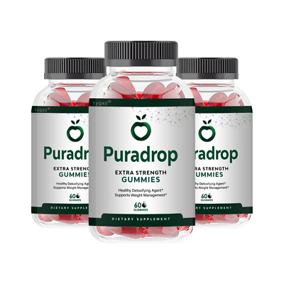 3 Pack) Puradrop - Puradrop ACV Detoxifying Ikaria Lean Belly Juice Gummies  | eBay