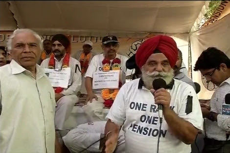OROP Protests Gen Satbir