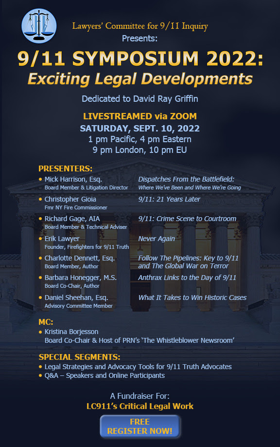 Announcing 9/11 Lawyers’ Committee Interactive Anniversary Symposium, Sat. Sept. 10th
