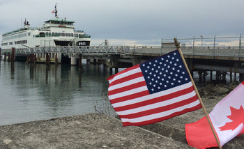 Photo of ferry docked at Sidney terminal