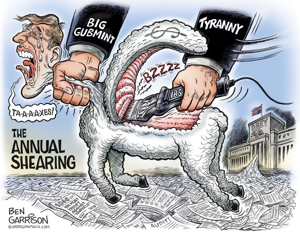 Image result for ben garrison cartoons the annual shearing