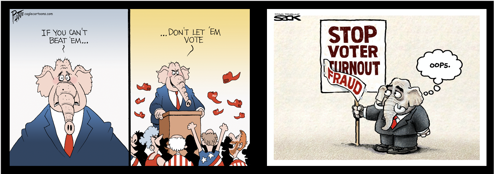 Republicans resort to voter suppression to cling to power