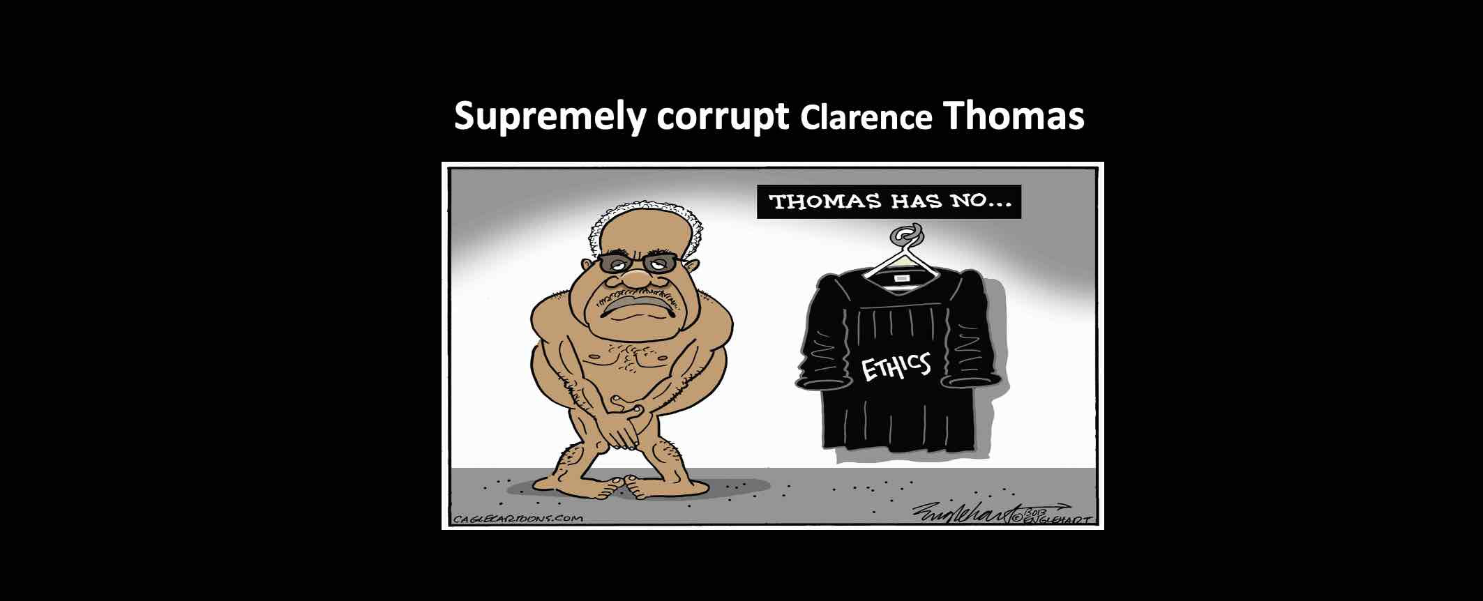 For over 20 years Clarence Thomas has been treated to (unrevealed) luxury vacations by billionaire Republican donor Harlan Crow. 