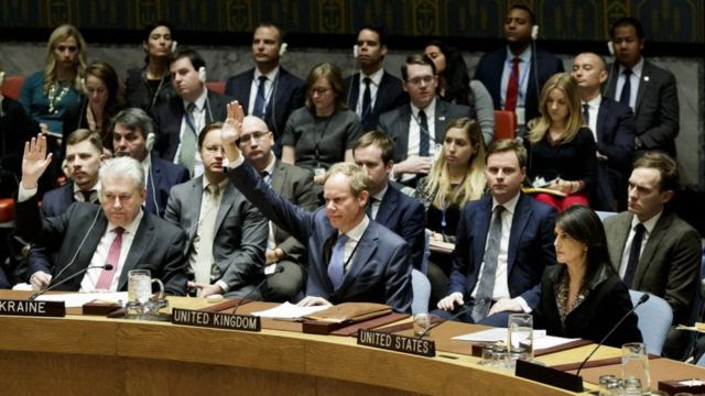 Wajumbe katika baraza la umoja wa mataifa mjini New York