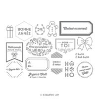 Étiquettes Des Fêtes Photopolymer Stamp Set (French)