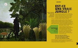 Extrait du livre d'Alain Korkos "Est-ce une vrai jungle ?" (tableau d'Henri Rousseau)