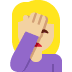 Woman facepalming
