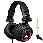 Maono AU-MH501 Professional Studio Monitor Headphones, Over Ear with 50mm Driver for DJ, Studio and Microphone Recording