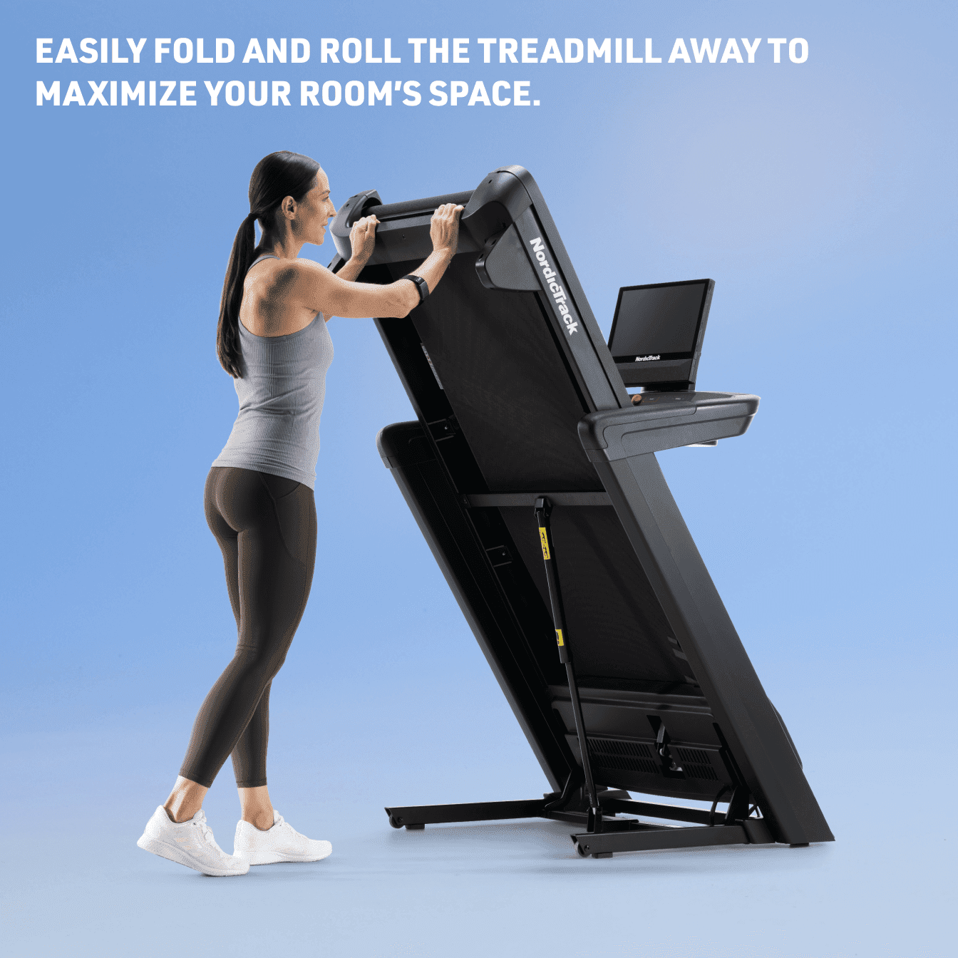 Portable treadmills with incline