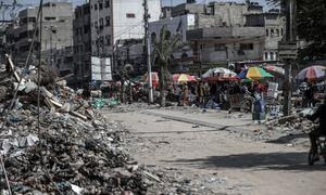 Разрушения в секторе Газа.
