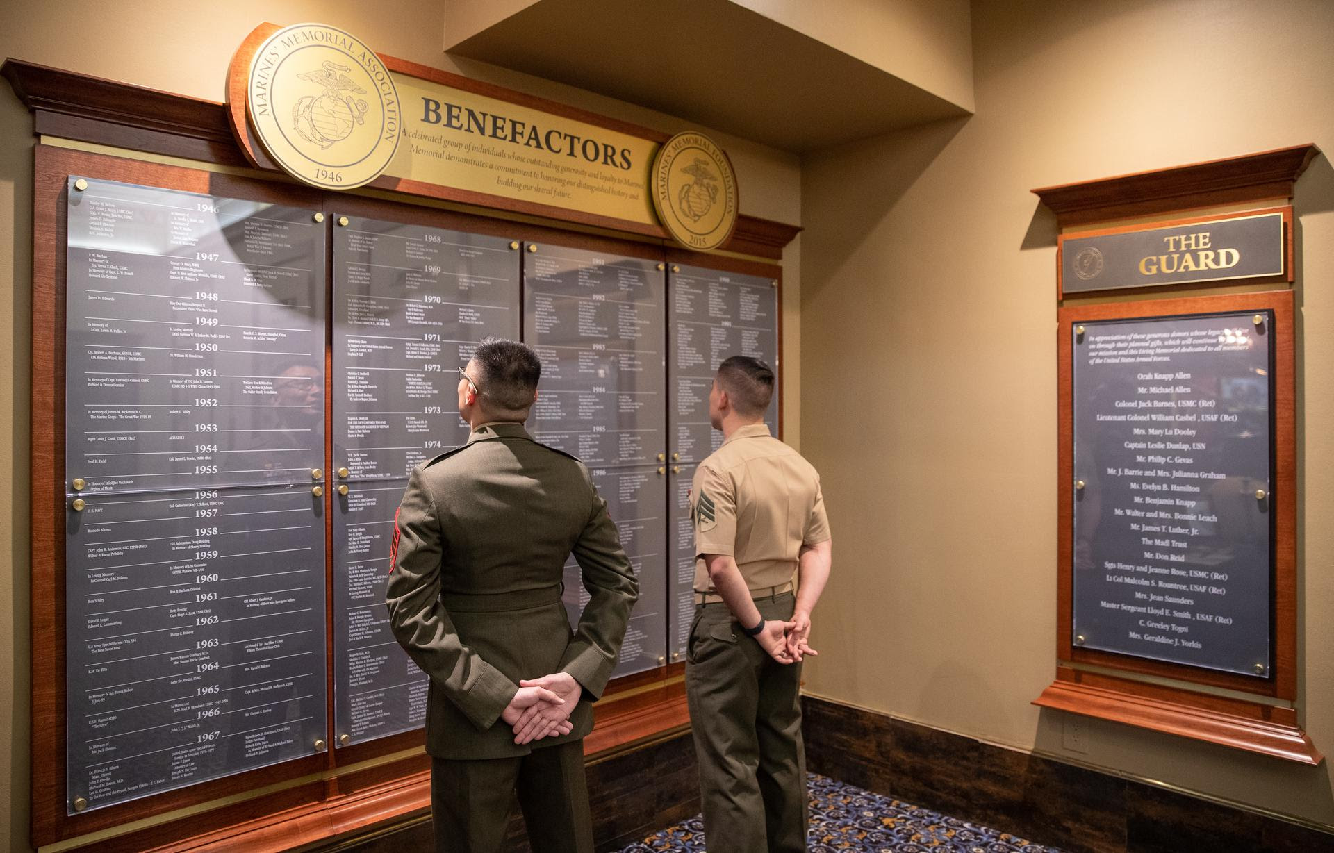 Marines and Benefactor Wall
