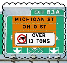 Truck Restriction Sign