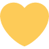 Cœur jaune ��