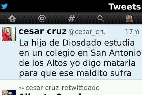 Tuit fascista incitando al asesinato