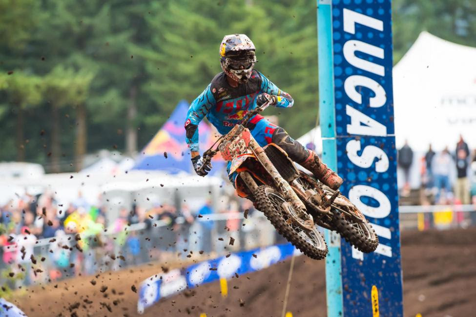 Dungey emerged triumphant at Washougal for the seventh time in his career.Photo: Simon Cudby