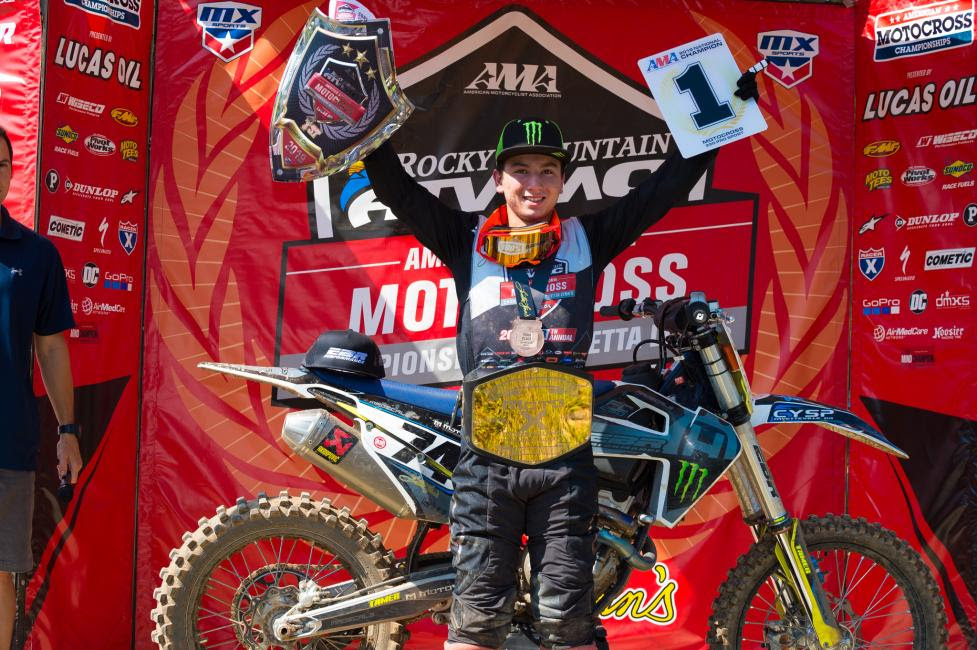 Hardy Munoz clinched the 250 Pro Sport class championship going 3-4-3.