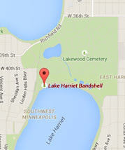 Map Lake Harriet Bandshell 