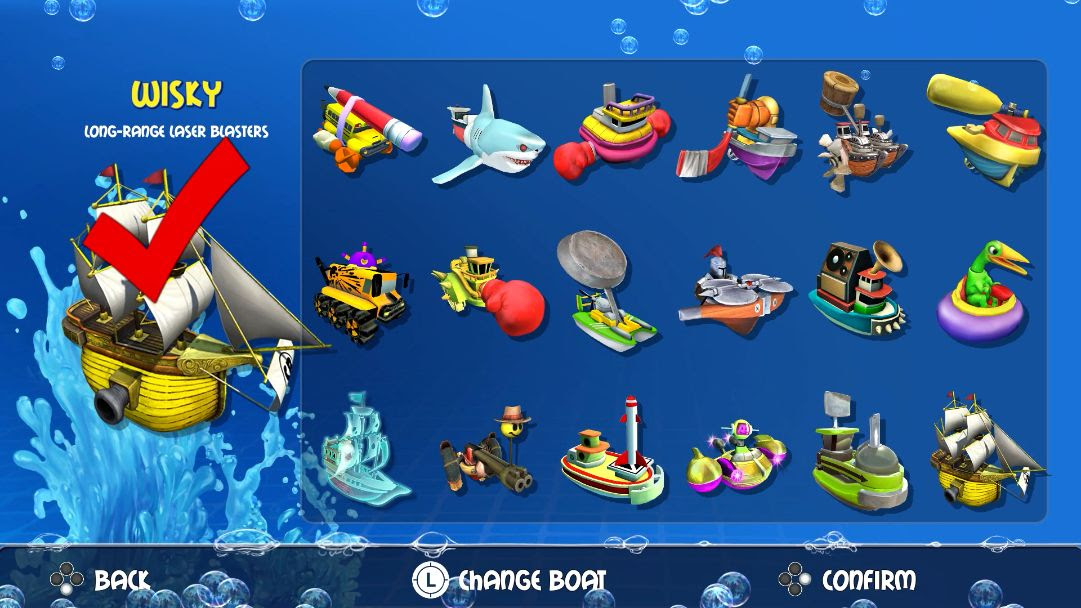 Smash Boats - Boat Menu