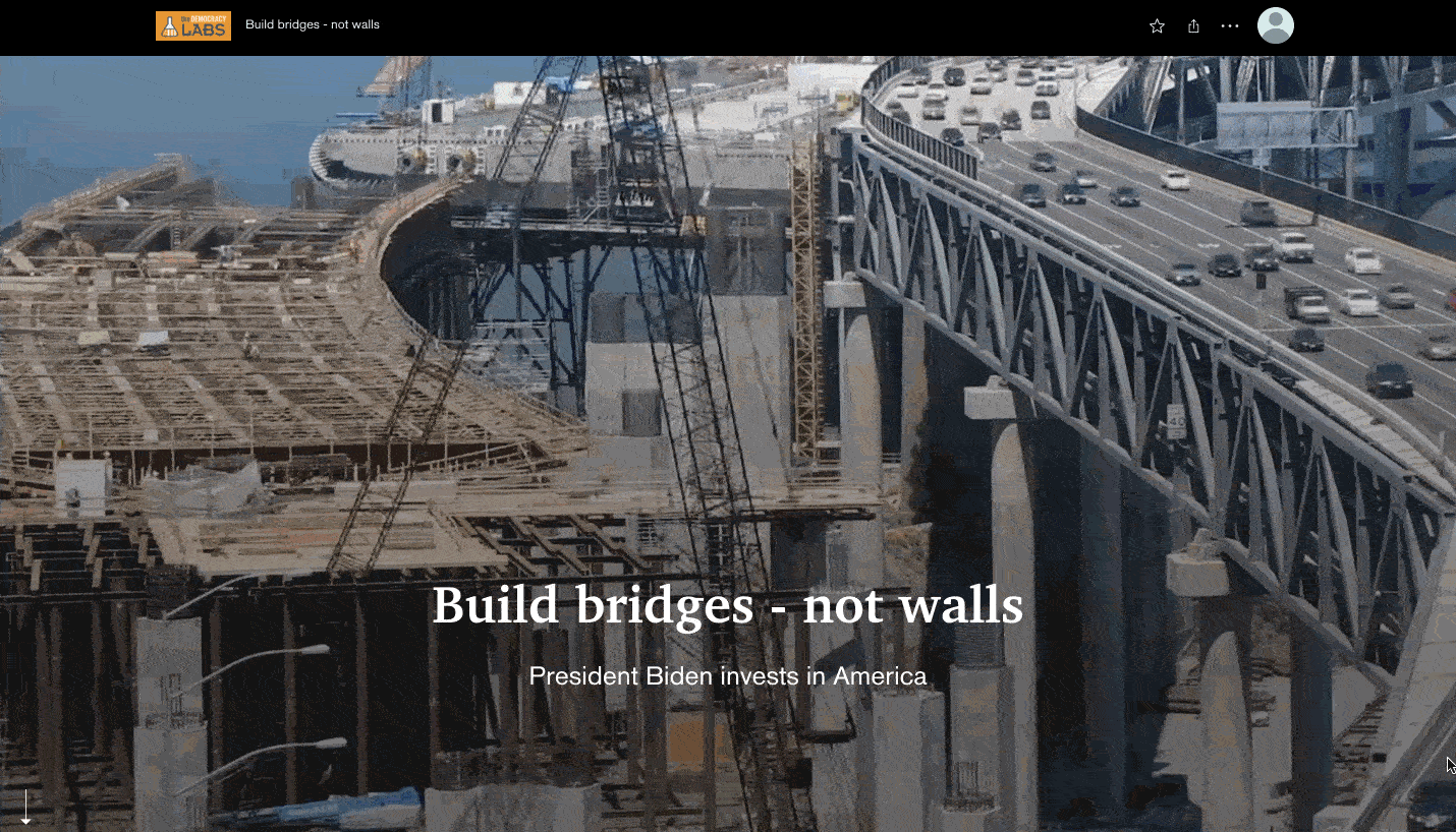 Build more bridges and not more walls