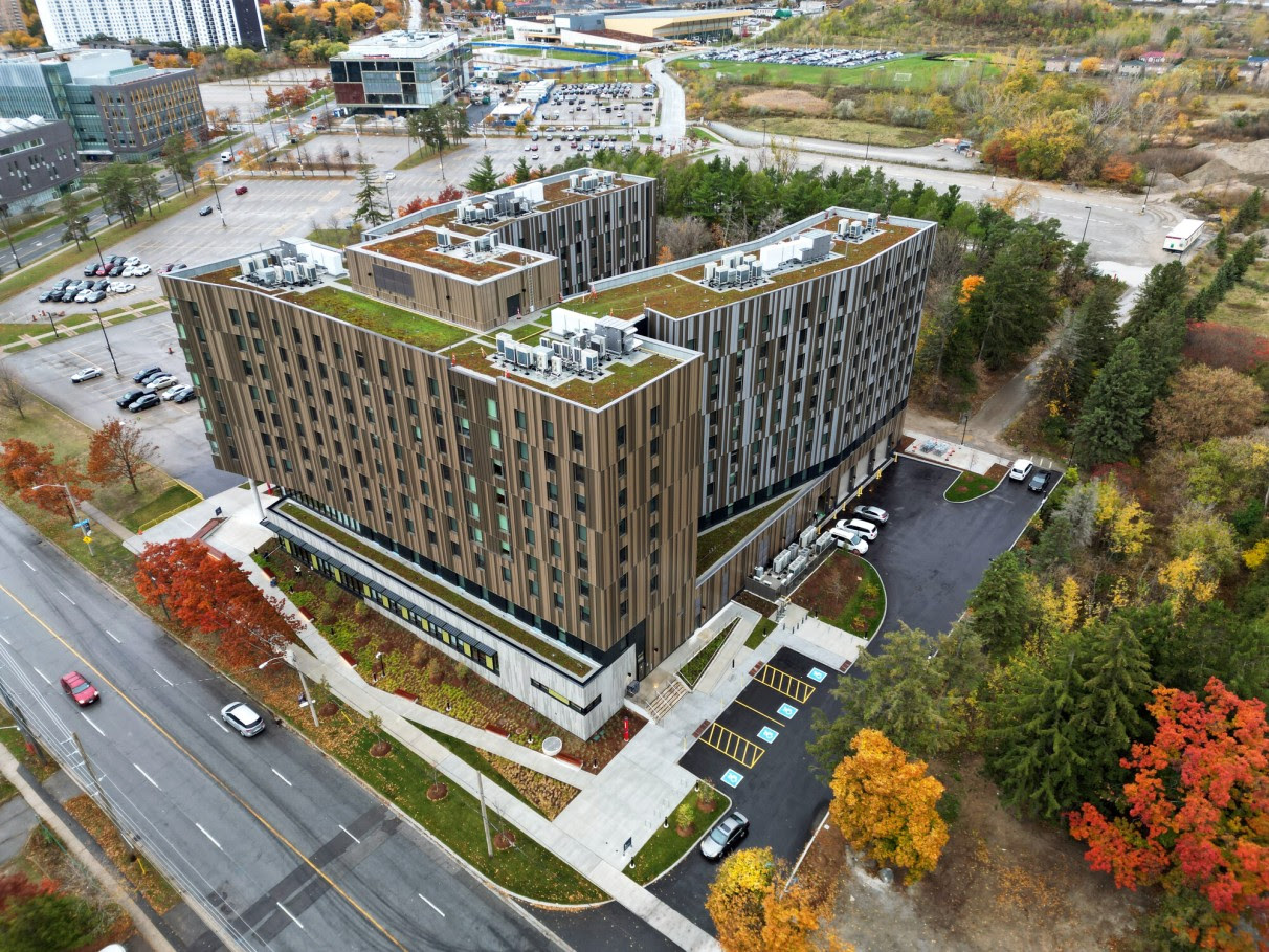 Aerial view of student residence