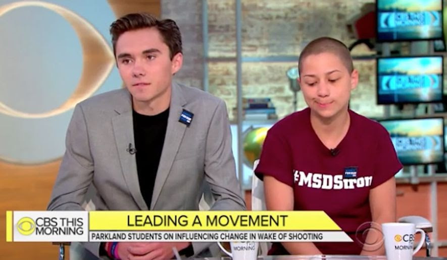 David Hogg and Emma Gonzalez, two students who survived last month&#39;s mass shooting at Marjory Stoneman Douglas High School in Parkland, Florida, said Monday that the National Rifle Association has been &quot;basically threatening&quot; them. (CBS News)