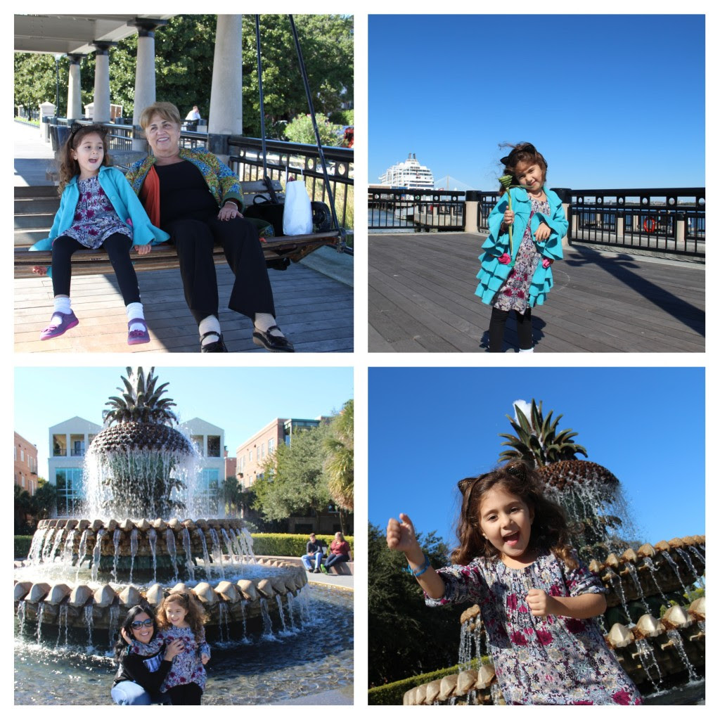Family Friendly Charleston, South Carolina, Waterfront Park, Pineapple Fountain, Charleston with kids, family travel, multigenerational travel
