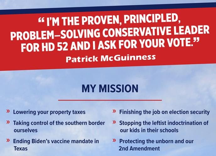 Patrick McGuinness for House District 52