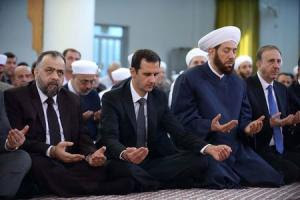 Syria&#39;s President Bashar al-Assad attends Eid al-Adha&nbsp;&hellip;