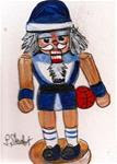 ACEO Nutcracker Painting Wooden Basketball Player Guy Shorts SFA Penny StewArt - Posted on Friday, November 21, 2014 by Penny Lee StewArt