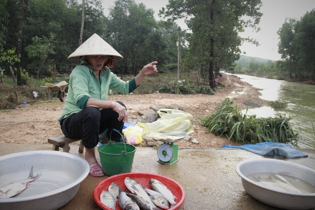 Hà Tĩnh: Hàng trăm người săn cá dưới chân tràn hồ Kẻ Gỗ - 12 Hà Tĩnh: Hàng trăm người săn cá dưới chân tràn hồ Kẻ Gỗ - 12