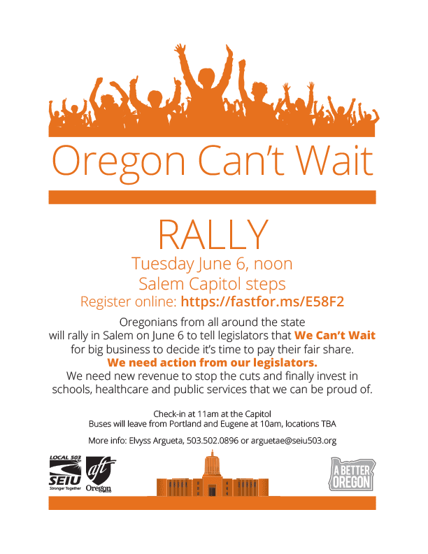 Oregon Can't Wait Rally
